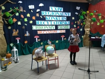 XXIV Regionalny Konkurs Recytatorski „Chrońmy Ziemię”, Brzyszów 7.11.2024r.